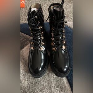 Just Fab • Black • Boots • Paten Leather • Size 7